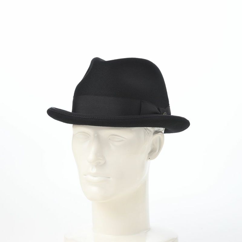 ガリュープラネットのフェルトハット Wool Felt Homburg（ウールフェルト ホンブルグ）626 ブラック