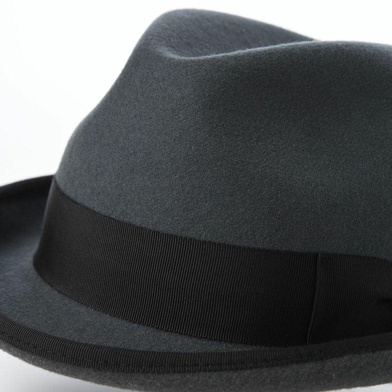 ガリュープラネットのフェルトハット Wool Felt Homburg（ウールフェルト ホンブルグ）626 グレー