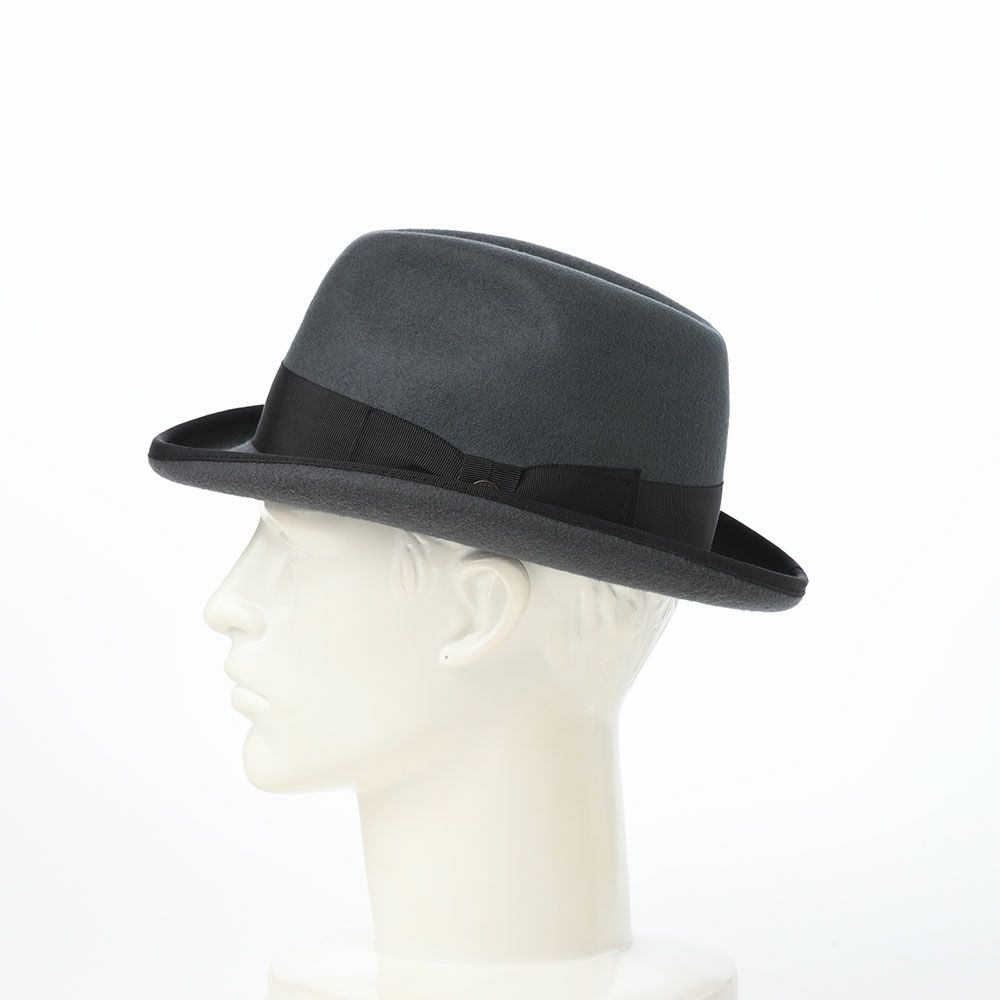 ガリュープラネットのフェルトハット Wool Felt Homburg（ウールフェルト ホンブルグ）626 グレー