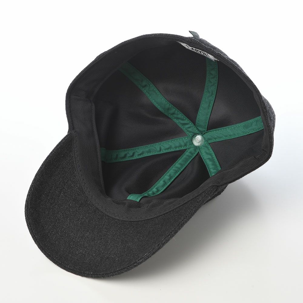 ガリュープラネットのキャップ Washable Tweed Cap（ウォッシャブルツイード キャップ）810 チャコール