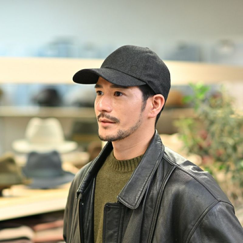 ガリュープラネットのキャップ Washable Tweed Cap（ウォッシャブルツイード キャップ）810 チャコール