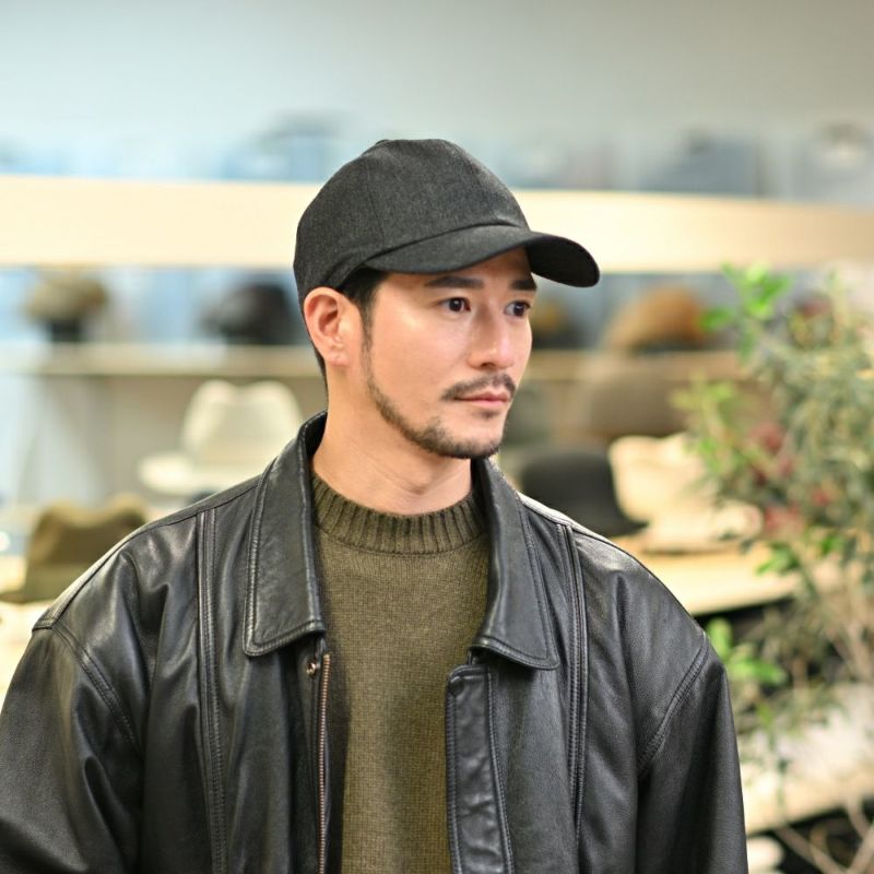 ガリュープラネットのキャップ Washable Tweed Cap（ウォッシャブルツイード キャップ）810 チャコール