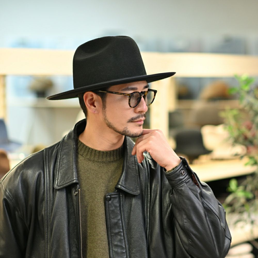 ステットソンのフェルトハット OPENROAD JP FELT HAT（オープンロード JP フェルトハット） SE826 ブラック
