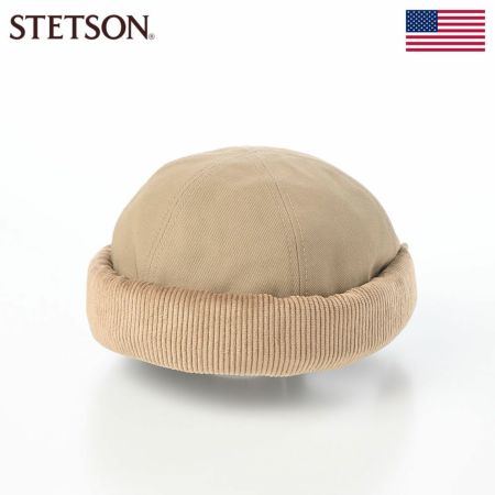ステットソンのロールキャップ CORDUROY FISHERMAN CAP（コーデュロイ フィッシャーマン キャップ） SE832 ベージュ