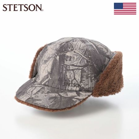ステットソンのキャップ LEAF MOUNTAIN CAP（リーフ マウンテンキャップ） SE833 チャコール×ブラウン