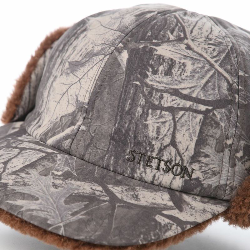 ステットソンのキャップ LEAF MOUNTAIN CAP（リーフ マウンテンキャップ） SE833 チャコール×ブラウン