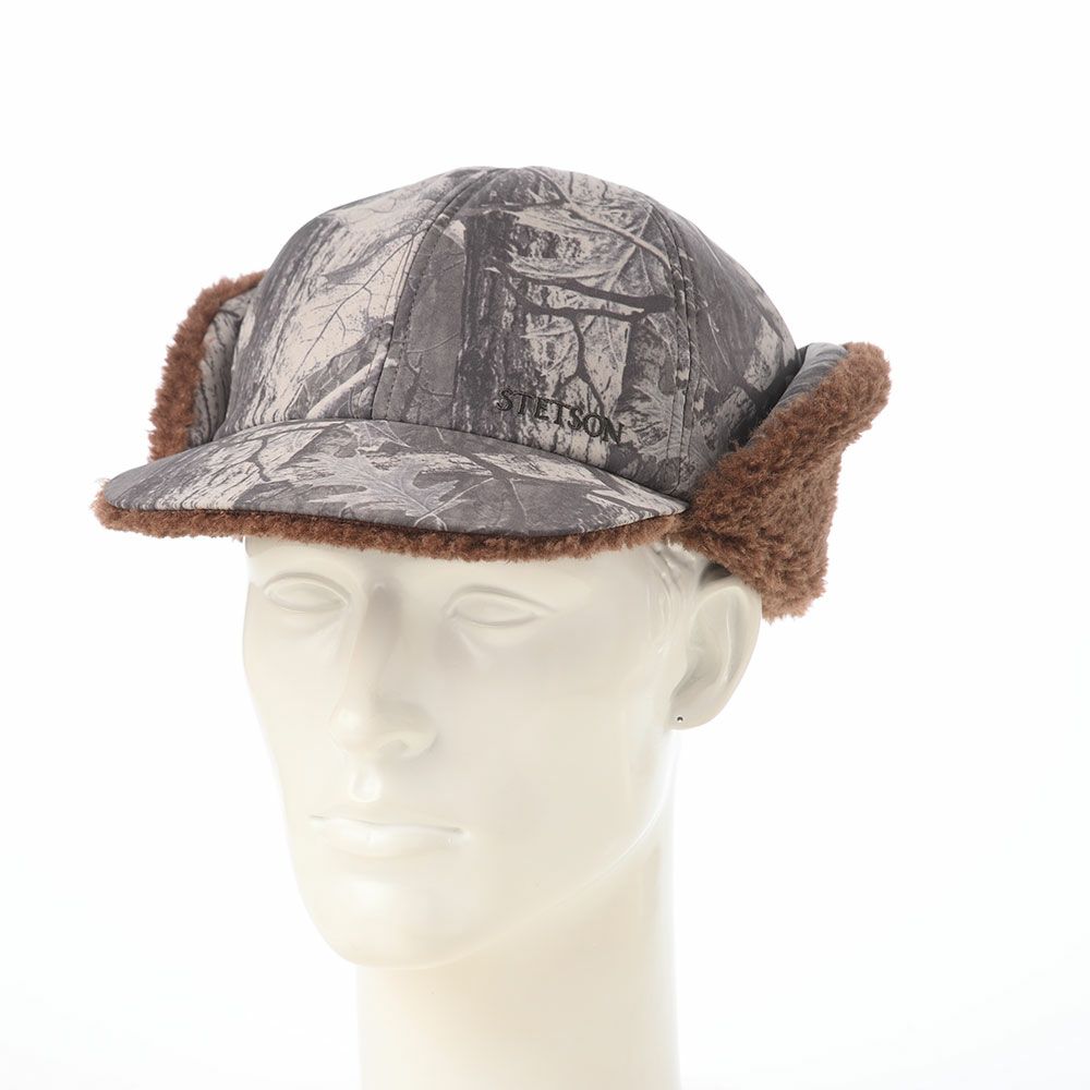ステットソンのキャップ LEAF MOUNTAIN CAP（リーフ マウンテンキャップ） SE833 チャコール×ブラウン