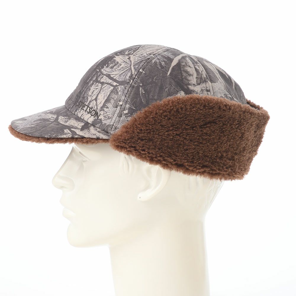 ステットソンのキャップ LEAF MOUNTAIN CAP（リーフ マウンテンキャップ） SE833 チャコール×ブラウン