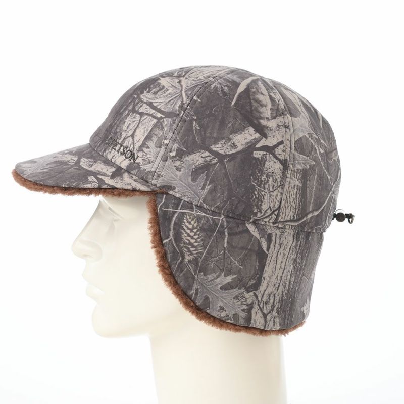 ステットソンのキャップ LEAF MOUNTAIN CAP（リーフ マウンテンキャップ） SE833 チャコール×ブラウン
