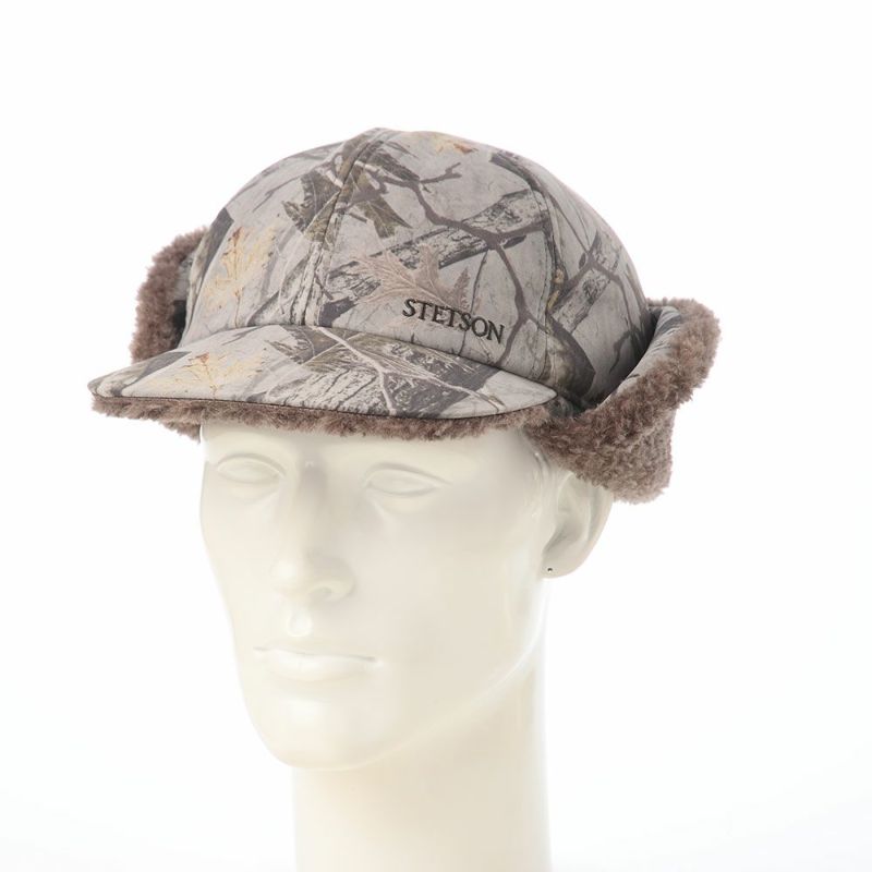 ステットソンのキャップ LEAF MOUNTAIN CAP（リーフ マウンテンキャップ） SE833 グレー×グレージュ