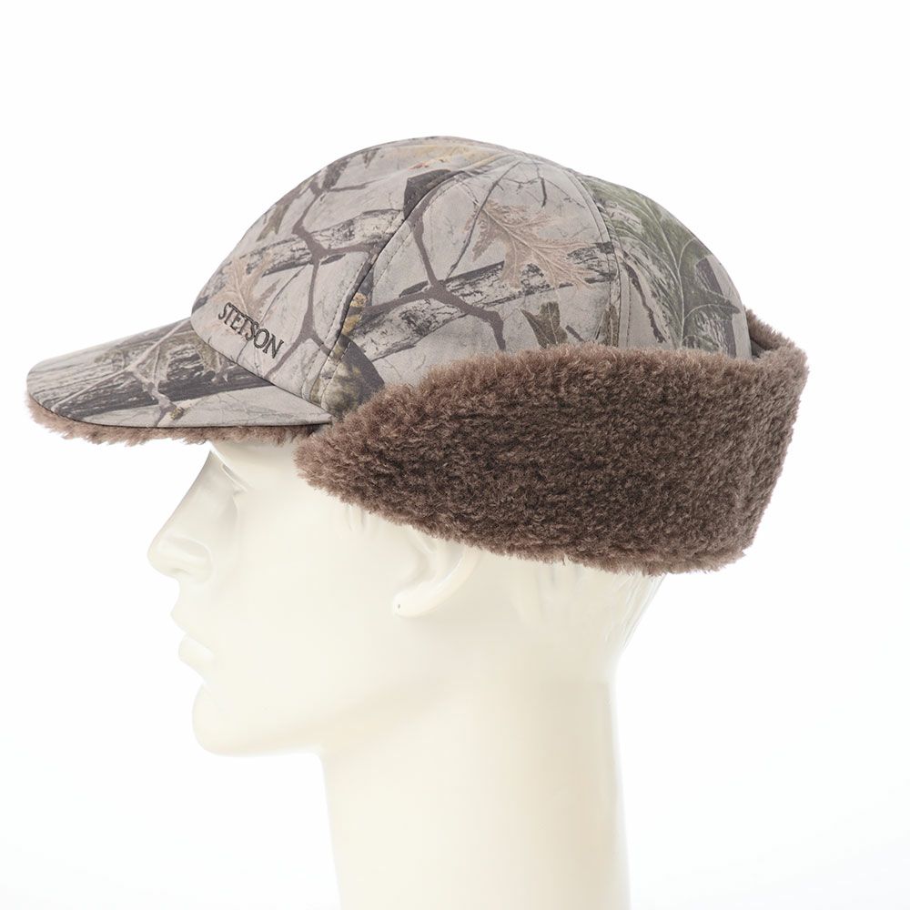 ステットソンのキャップ LEAF MOUNTAIN CAP（リーフ マウンテンキャップ） SE833 グレー×グレージュ