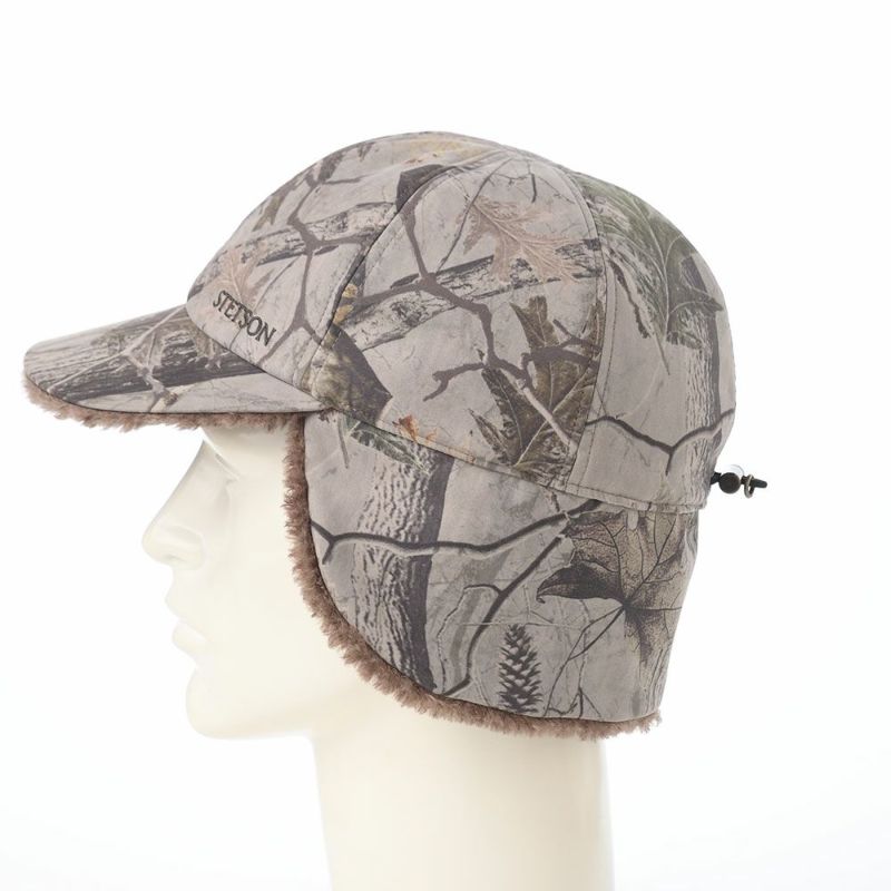 ステットソンのキャップ LEAF MOUNTAIN CAP（リーフ マウンテンキャップ） SE833 グレー×グレージュ
