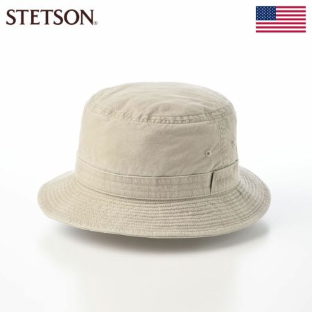 ステットソンの布帛ソフトハット COTTON OVERDYE WASHED HAT（コットンオーバーダイウォッシュドハット） SE076 オリーブ