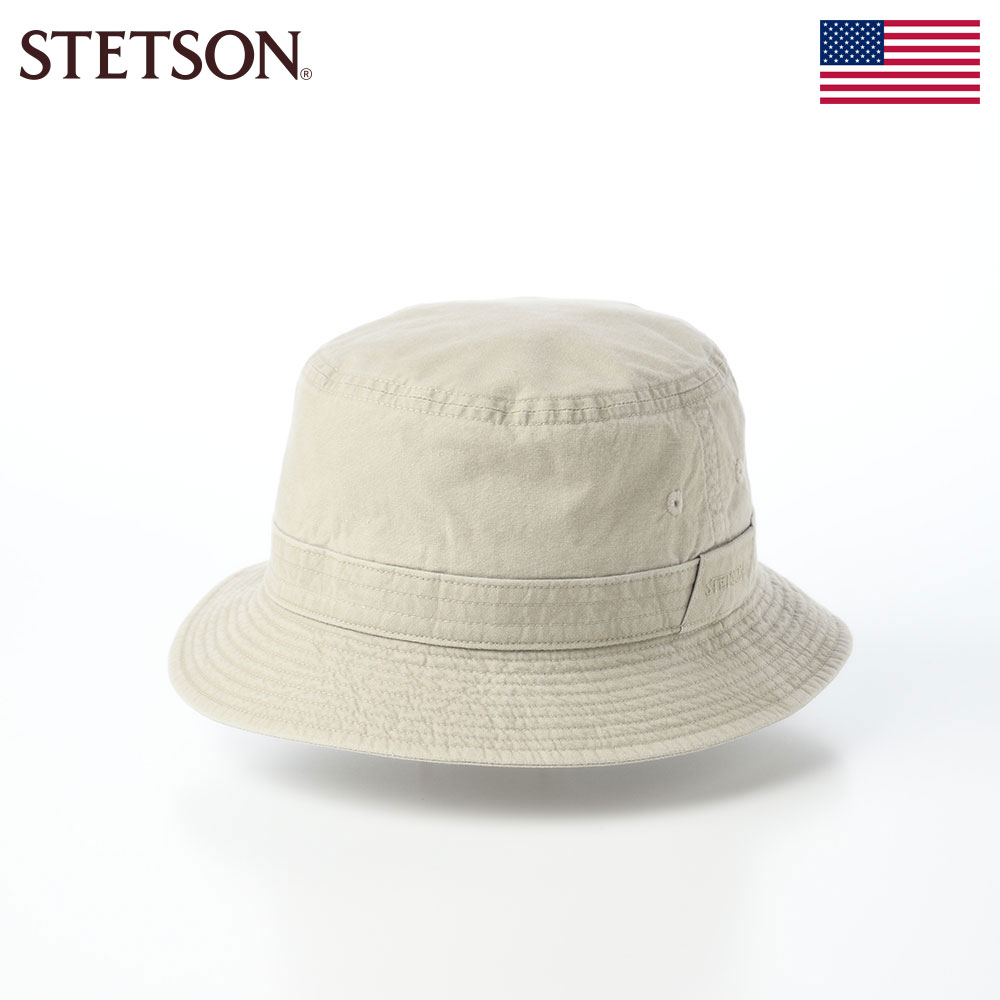 ステットソンの布帛ソフトハット COTTON OVERDYE WASHED HAT（コットンオーバーダイウォッシュドハット） SE076 オリーブ
