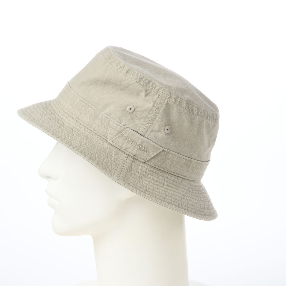 ステットソンの布帛ソフトハット COTTON OVERDYE WASHED HAT（コットンオーバーダイウォッシュドハット） SE076 オリーブ