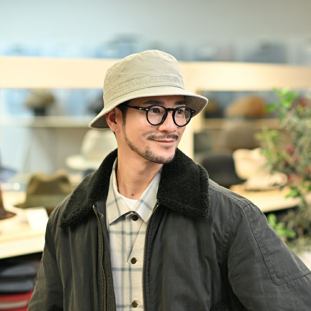 ステットソンの布帛ソフトハット COTTON OVERDYE WASHED HAT（コットンオーバーダイウォッシュドハット） SE076 オリーブ