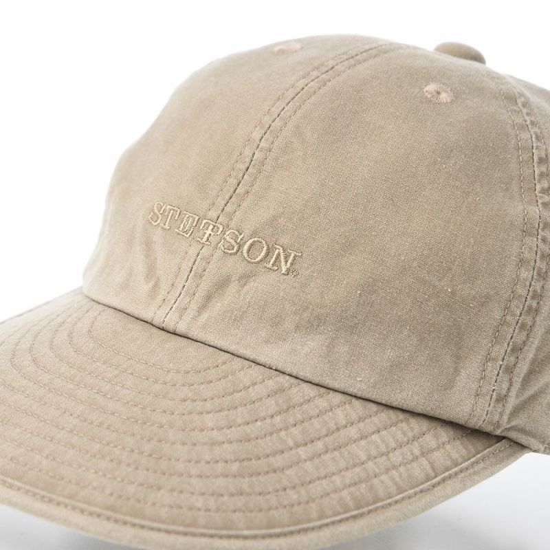 ステットソンのキャップ COTTON OVERDYE WASHED CAP（コットンオーバーダイウォッシュドキャップ） SE077 ベージュ