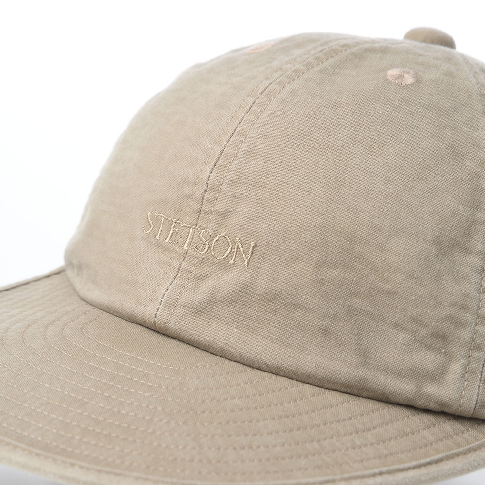 ステットソンのキャップ COTTON OVERDYE WASHED CAP（コットンオーバーダイウォッシュドキャップ） SE077 ベージュ