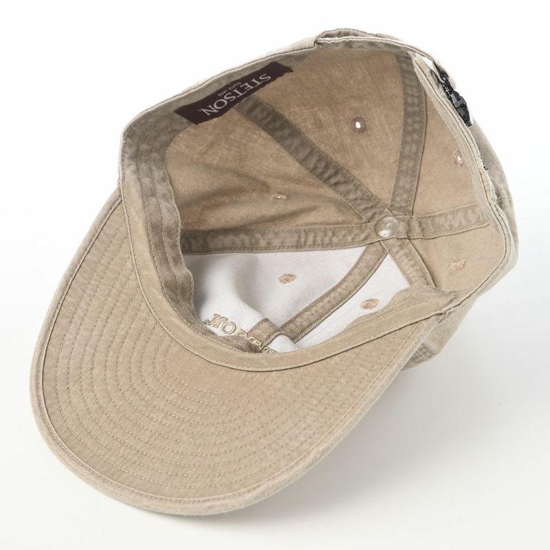 ステットソンのキャップ COTTON OVERDYE WASHED CAP（コットンオーバーダイウォッシュドキャップ） SE077 ベージュ