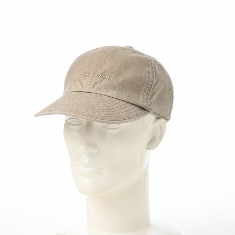 ステットソンのキャップ COTTON OVERDYE WASHED CAP（コットンオーバーダイウォッシュドキャップ） SE077 ベージュ