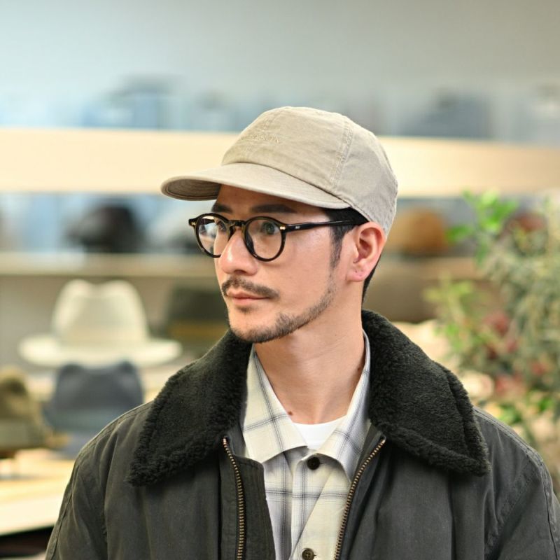 ステットソンのキャップ COTTON OVERDYE WASHED CAP（コットンオーバーダイウォッシュドキャップ） SE077 ベージュ