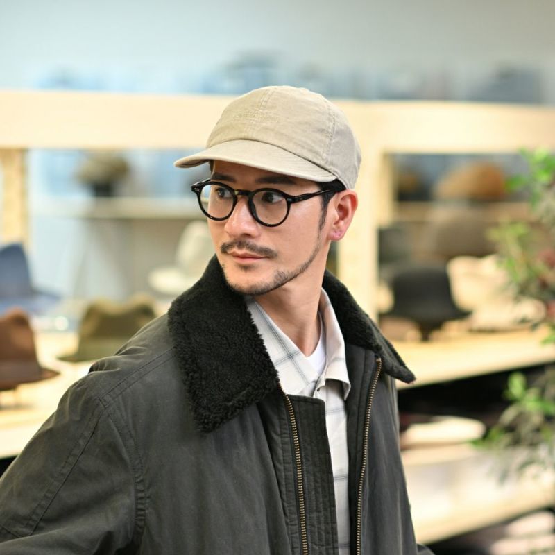 ステットソンのキャップ COTTON OVERDYE WASHED CAP（コットンオーバーダイウォッシュドキャップ） SE077 ベージュ
