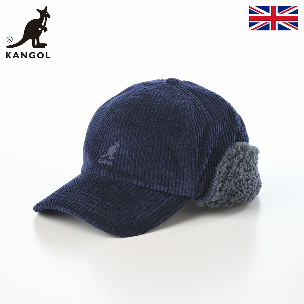 カンゴールのキャップ COZY CORD EARFLAP BB（コージーコード イヤーフラップ） ヘイジーインディゴ