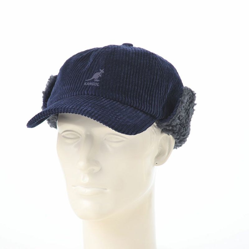 カンゴールのキャップ COZY CORD EARFLAP BB（コージーコード イヤーフラップ） ヘイジーインディゴ