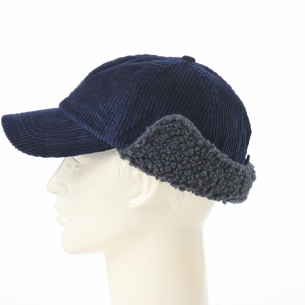 カンゴールのキャップ COZY CORD EARFLAP BB（コージーコード イヤーフラップ） ヘイジーインディゴ