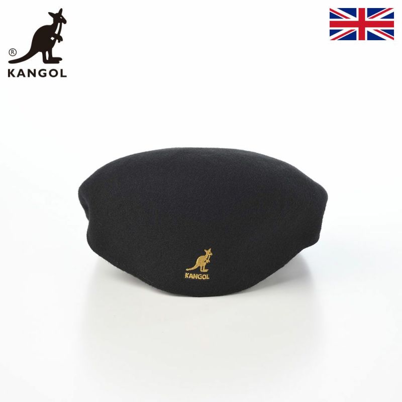 カンゴールのハンチング WOOL 504（ウール） ブラックゴールド