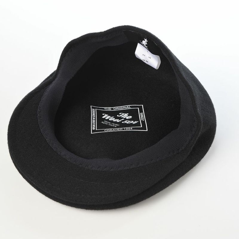 カンゴールのハンチング WOOL 504（ウール） ブラックゴールド