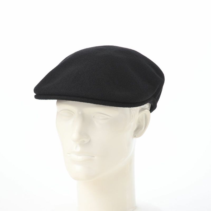 カンゴールのハンチング WOOL 504（ウール） ブラックゴールド