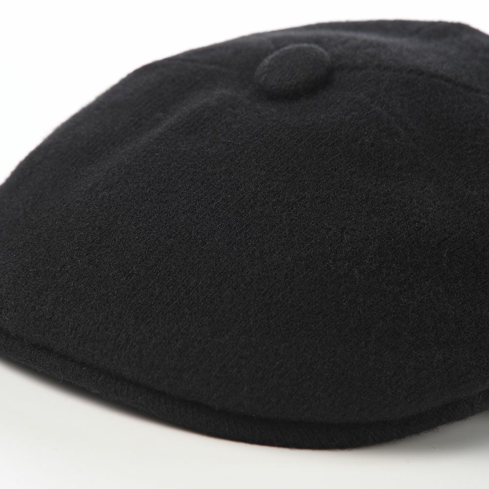 カンゴールのハンチング WOOL PANEL 575（ウールパネル） ブラック
