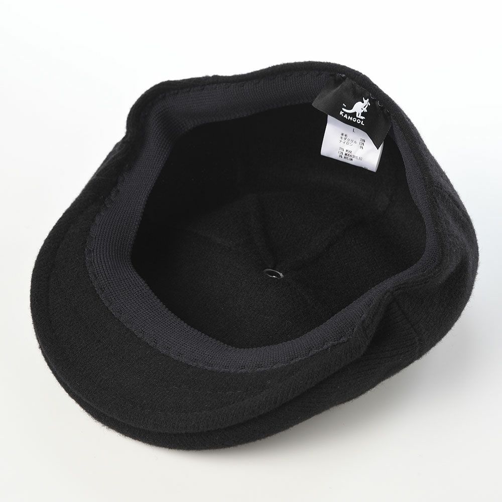 カンゴールのハンチング WOOL PANEL 575（ウールパネル） ブラック