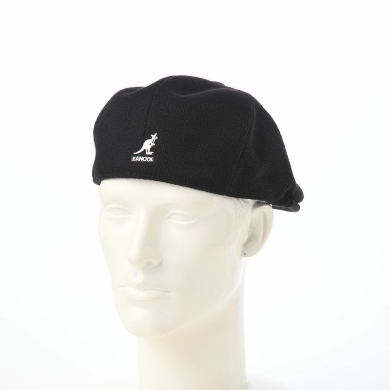 カンゴールのハンチング WOOL PANEL 575（ウールパネル） ブラック