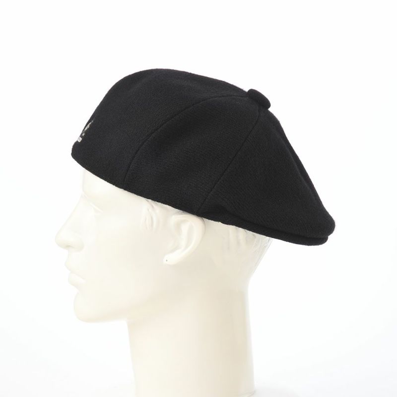 カンゴールのハンチング WOOL PANEL 575（ウールパネル） ブラック