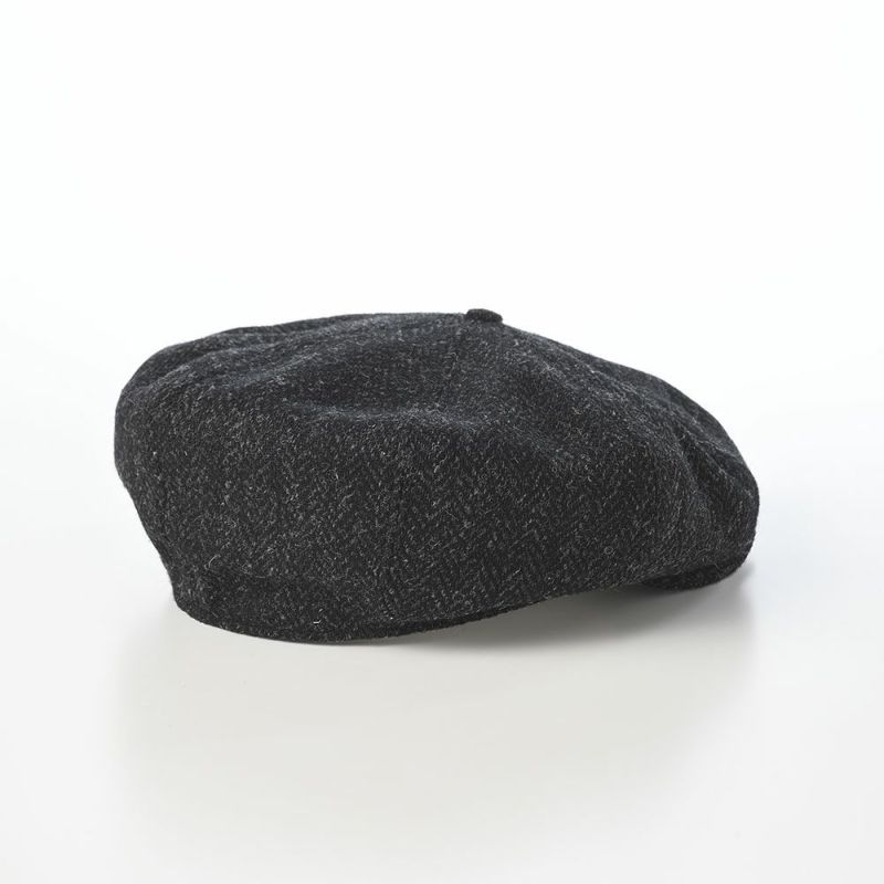 ステルコフスキーのキャスケット Peaky Blinders Harris Tweed（ピーキーブラインダーズ ハリスツイード） ブラックヘリンボーン