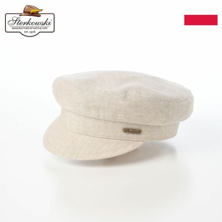 ステルコフスキーのマリンキャップ Fiddler Linen（フィドラー リネン） ベージュ
