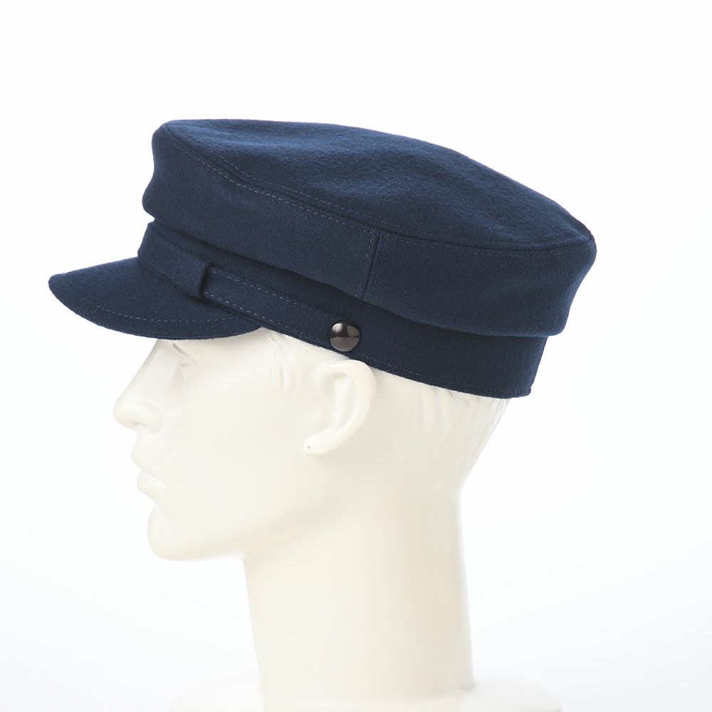 ステルコフスキーのマリンキャップ Maciejowka Wool（マチェヨフカ ウール） ネイビー
