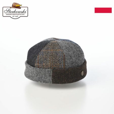 ステルコフスキーのロールキャップ Dockers Harris Tweed（ドッカーズ ハリスツイード） ミックス