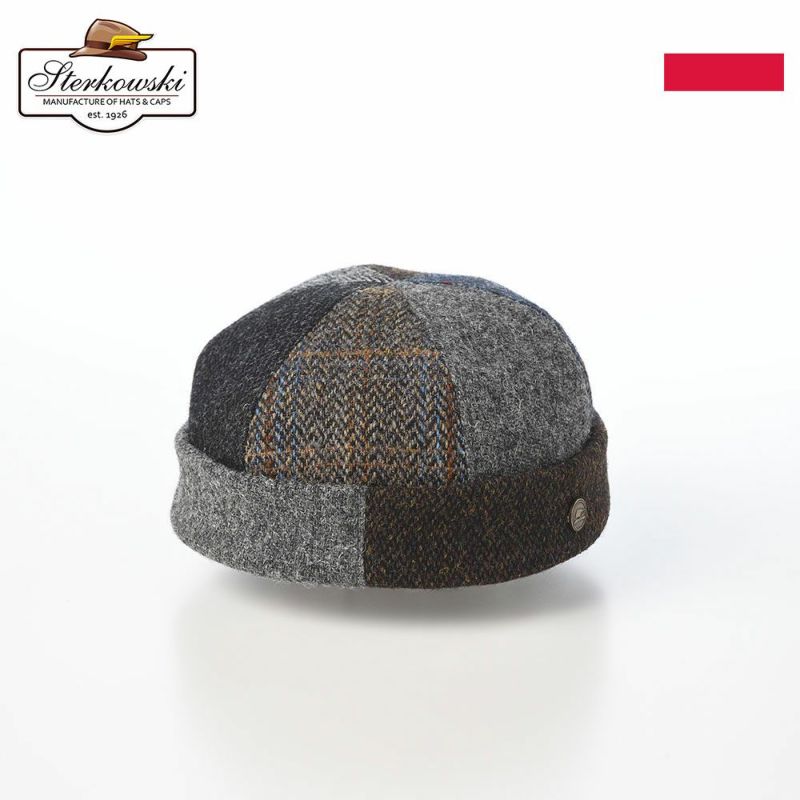 ステルコフスキーのロールキャップ Dockers Harris Tweed（ドッカーズ ハリスツイード） ミックス
