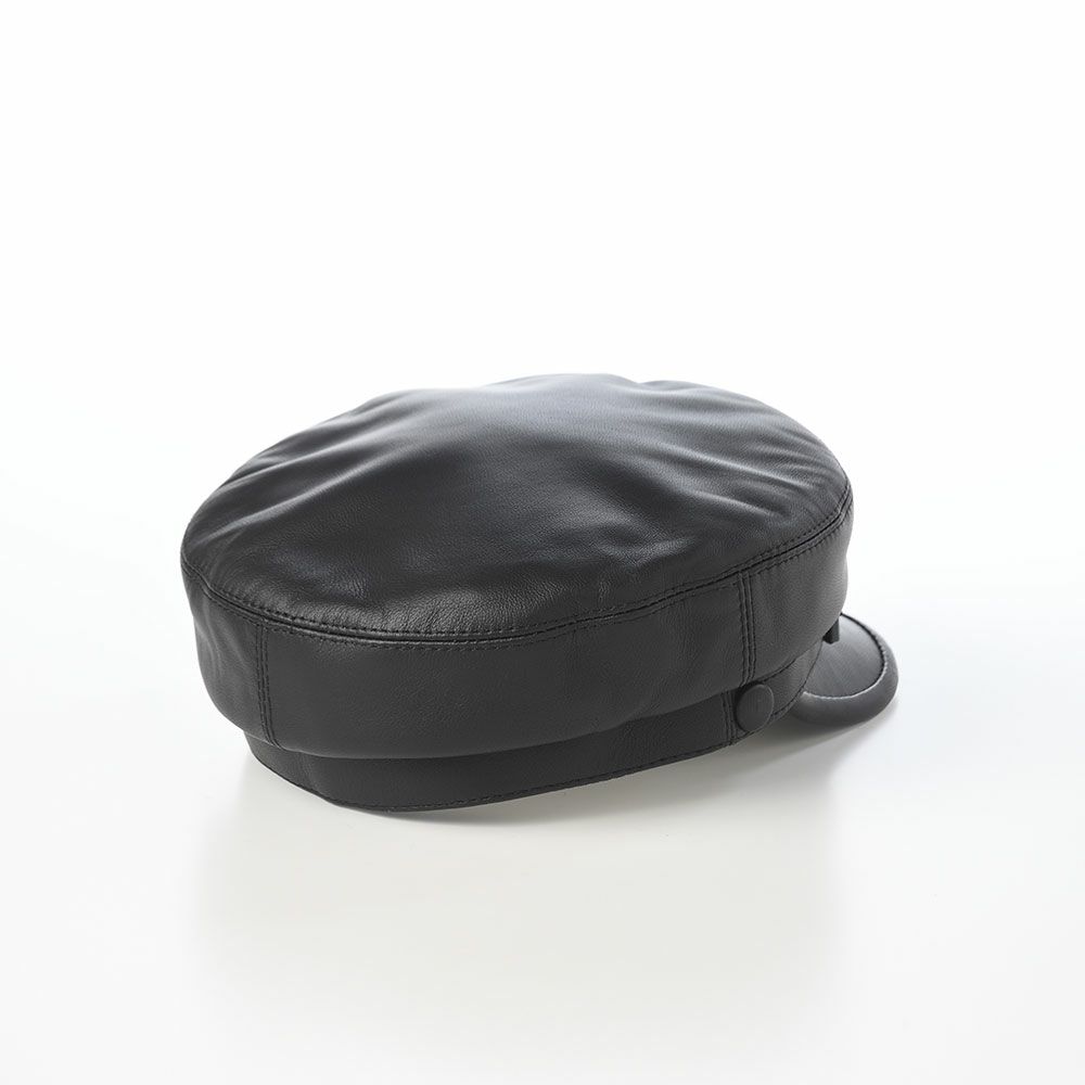 ステルコフスキーのマリンキャップ Danube Leather（ドナウ レザー） ブラック