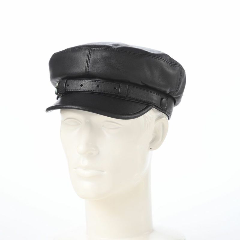 ステルコフスキーのマリンキャップ Danube Leather（ドナウ レザー） ブラック