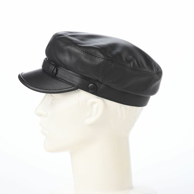 ステルコフスキーのマリンキャップ Danube Leather（ドナウ レザー） ブラック