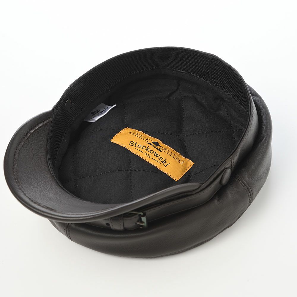 ステルコフスキーのマリンキャップ Danube Leather（ドナウ レザー） ダークブラウン
