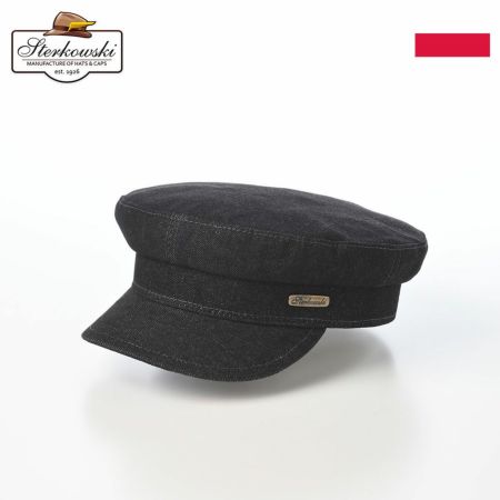 ステルコフスキーのマリンキャップ Trawler Denim（トローラー デニム） ブラック