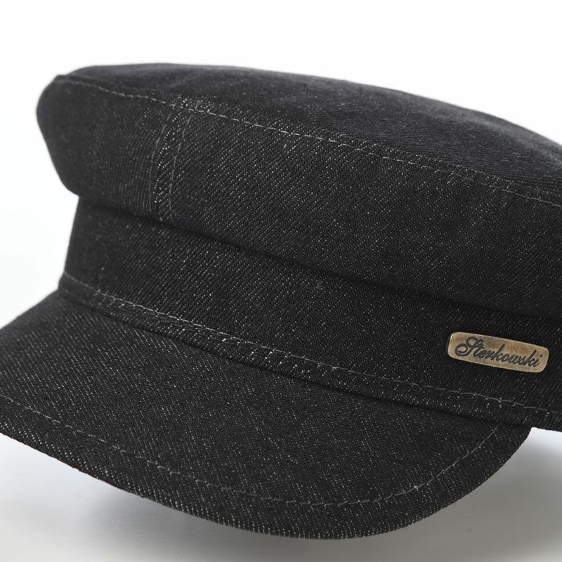 ステルコフスキーのマリンキャップ Trawler Denim（トローラー デニム） ブラック