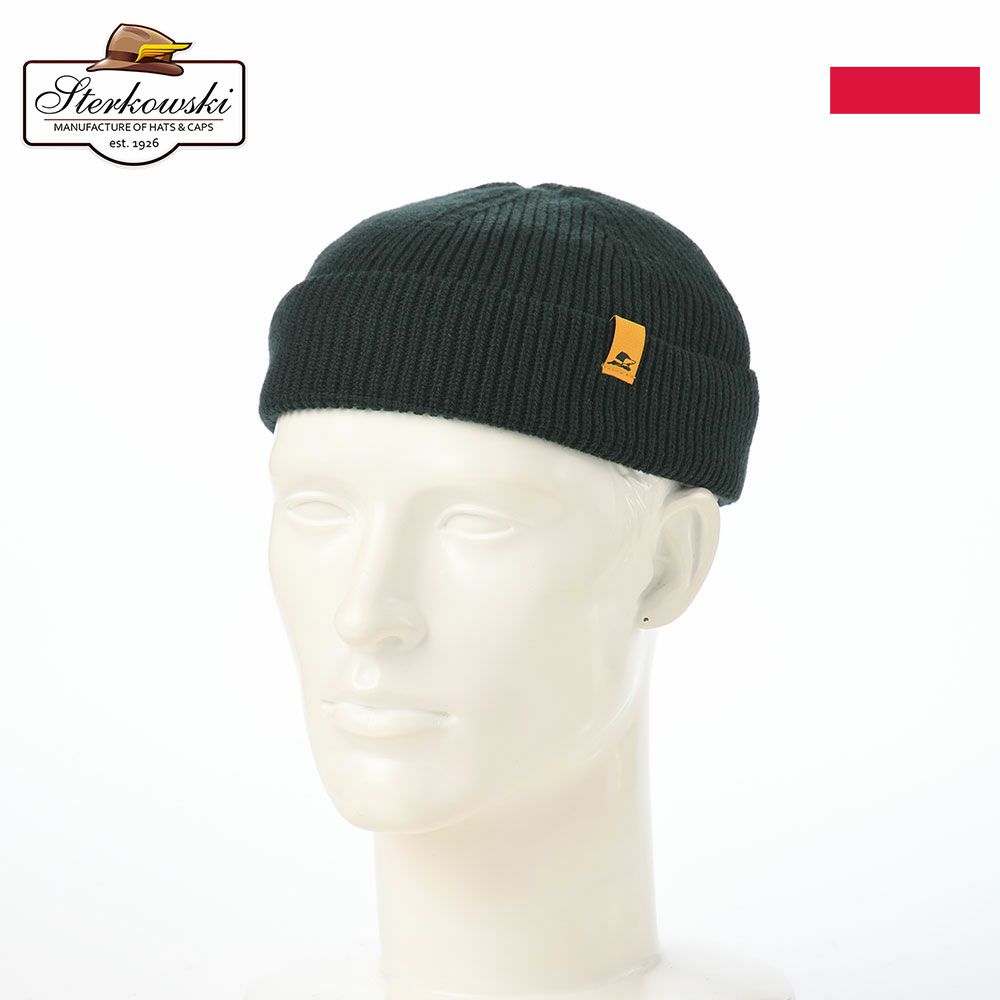 ステルコフスキーのニット帽 Duke Cashmere Mix Knit（デューク カシミヤミックス ニット） グリーン