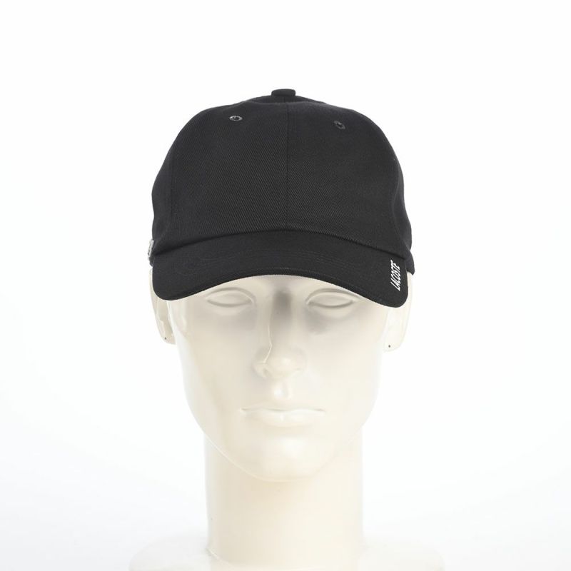 ラコステのキャップ BRIM PRINT CAP（ブリムプリントキャップ） L1381 ブラック