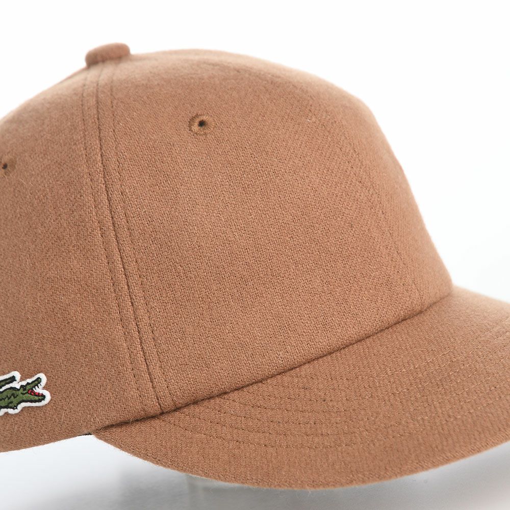 ラコステのキャップ FLANNEL CAP（フランネルキャップ） L1384 キャメル